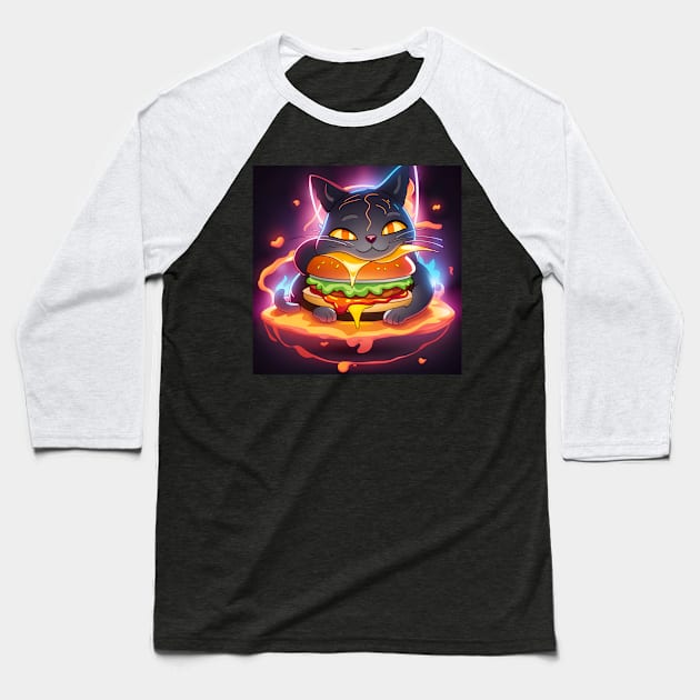 Burger Baseball T-Shirt by Grafititee